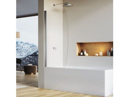 SanSwiss Ronal SOLINO 75 cm vanová zástěna sklo Transparent SOLB107505007