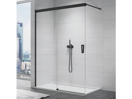 SanSwiss Ronal WALK-IN CADURA 140 cm levá sprchová zástěna sklo Transparent CAW2G1400607