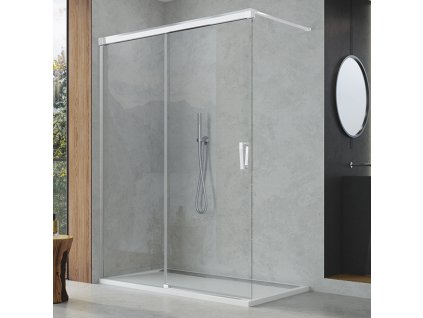 SanSwiss Ronal WALK-IN CADURA 100 cm levá sprchová zástěna sklo Shade CAW2G1005068