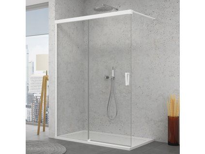 SanSwiss Ronal WALK-IN CADURA 140 cm levá sprchová zástěna sklo Transparent CAW2G1405007