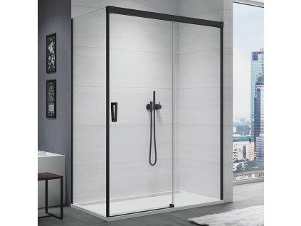 SanSwiss Ronal CADURA 180 cm pravé sprchové dveře sklo Transparent CAS2D1800607