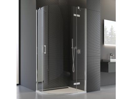 SanSwiss Ronal PUR 80 x 80 cm pravý sprchový kout sklo Transparent P3PD550801007