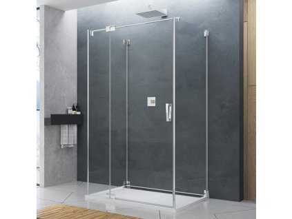 SanSwiss Ronal CADURA 100 cm boční stěna sklo Transparent CAT31005007