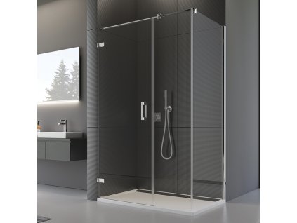 SanSwiss Ronal PUR 80 cm boční stěna sklo Durlux PUDT3P0801022