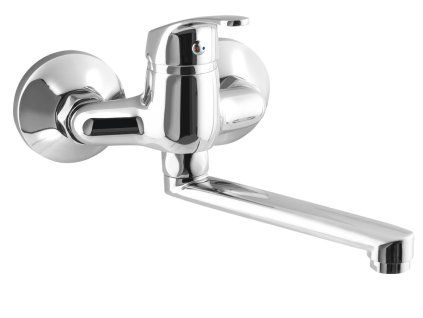 Aqualine 35 umyvadlová baterie nástěnná 100 mm ramínko ploché 160 mm chrom 52016