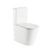 Mereo WC kombi vyvýšené 390 x 880 x 670 mm Smart Flush Rimless spodní/zadní odpad vč. sedátka keramika bílá VSD92T1